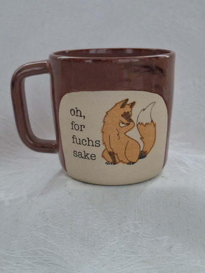 Oh, for Fuchs Sake Denglish Pun Mug