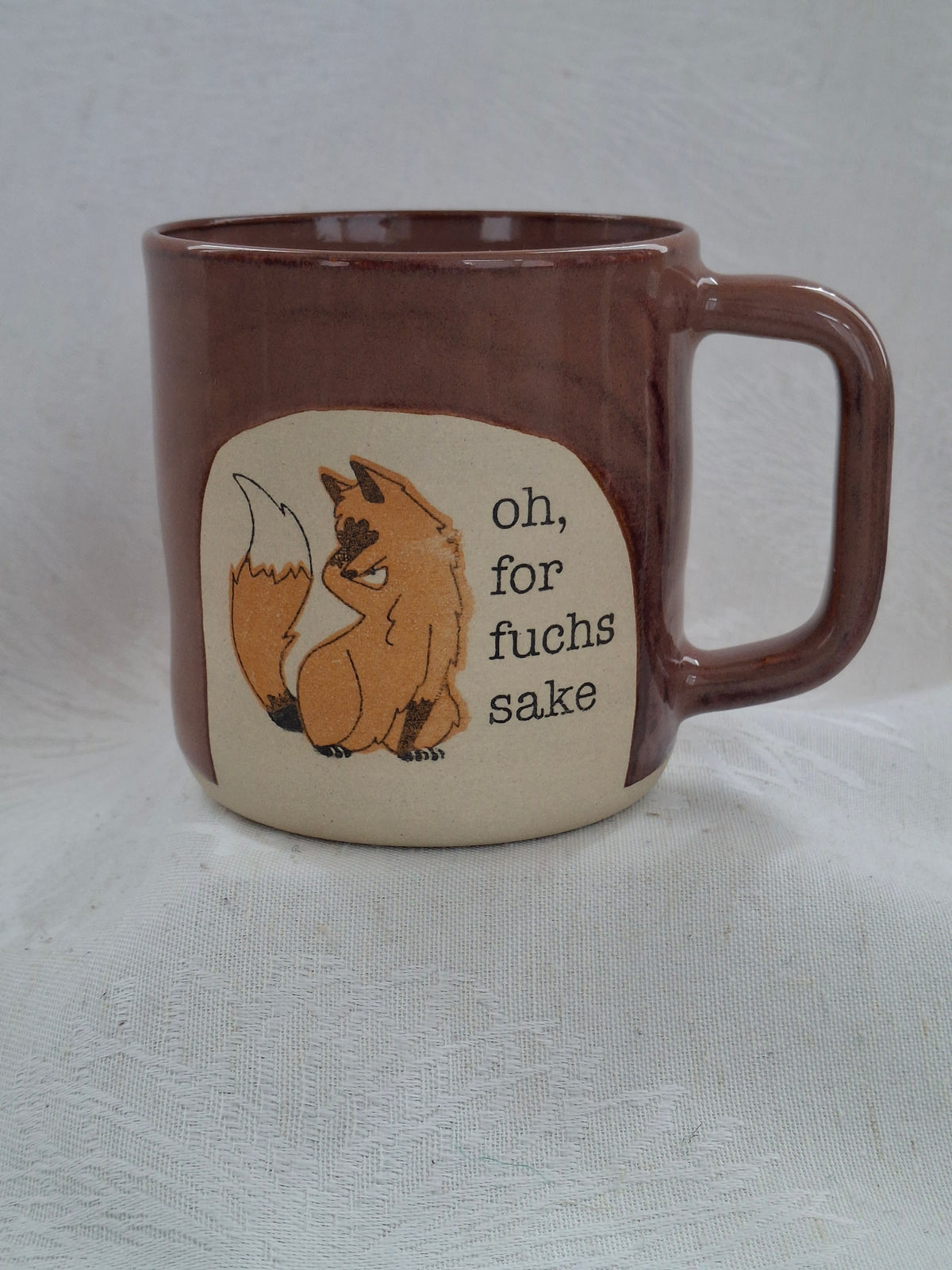 Oh, for Fuchs Sake Denglish Pun Mug
