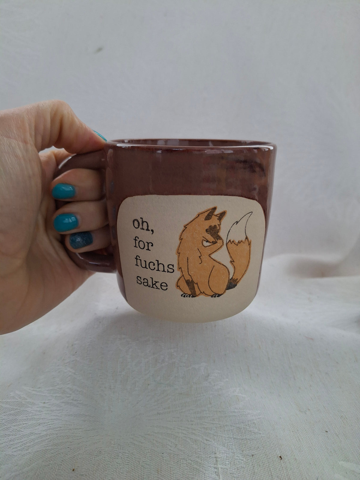 Oh, for Fuchs Sake Denglish Pun Mug
