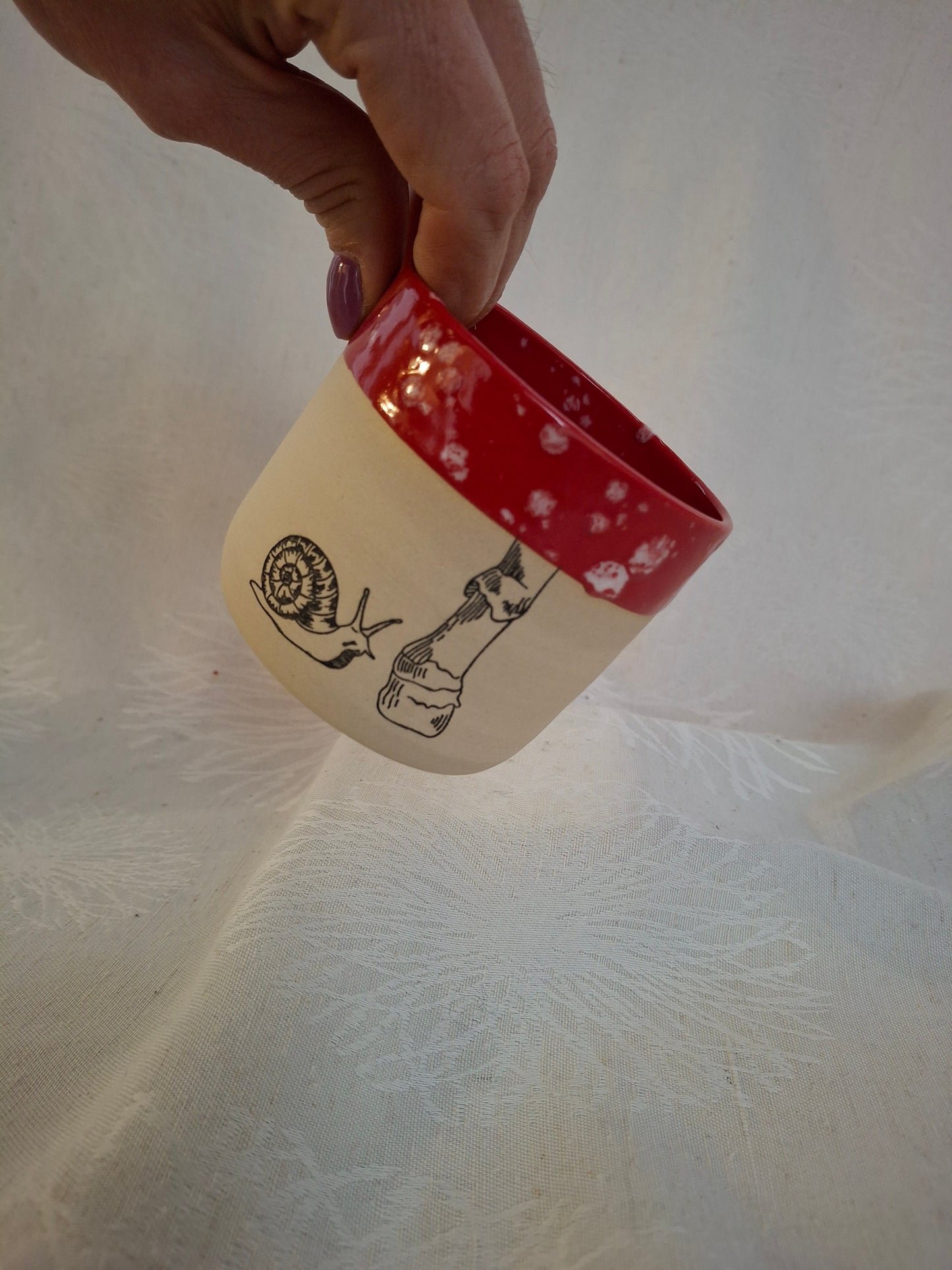 Mushroom & Snail Cup