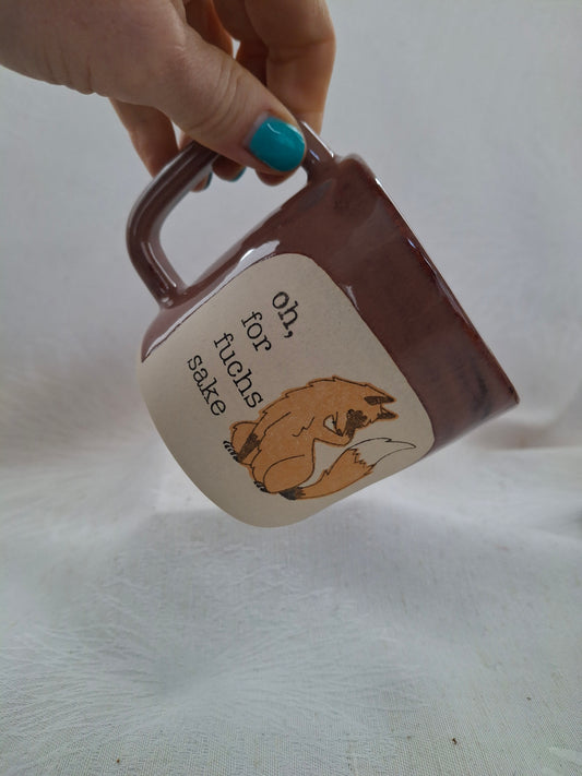 Oh, for Fuchs Sake Denglish Pun Mug