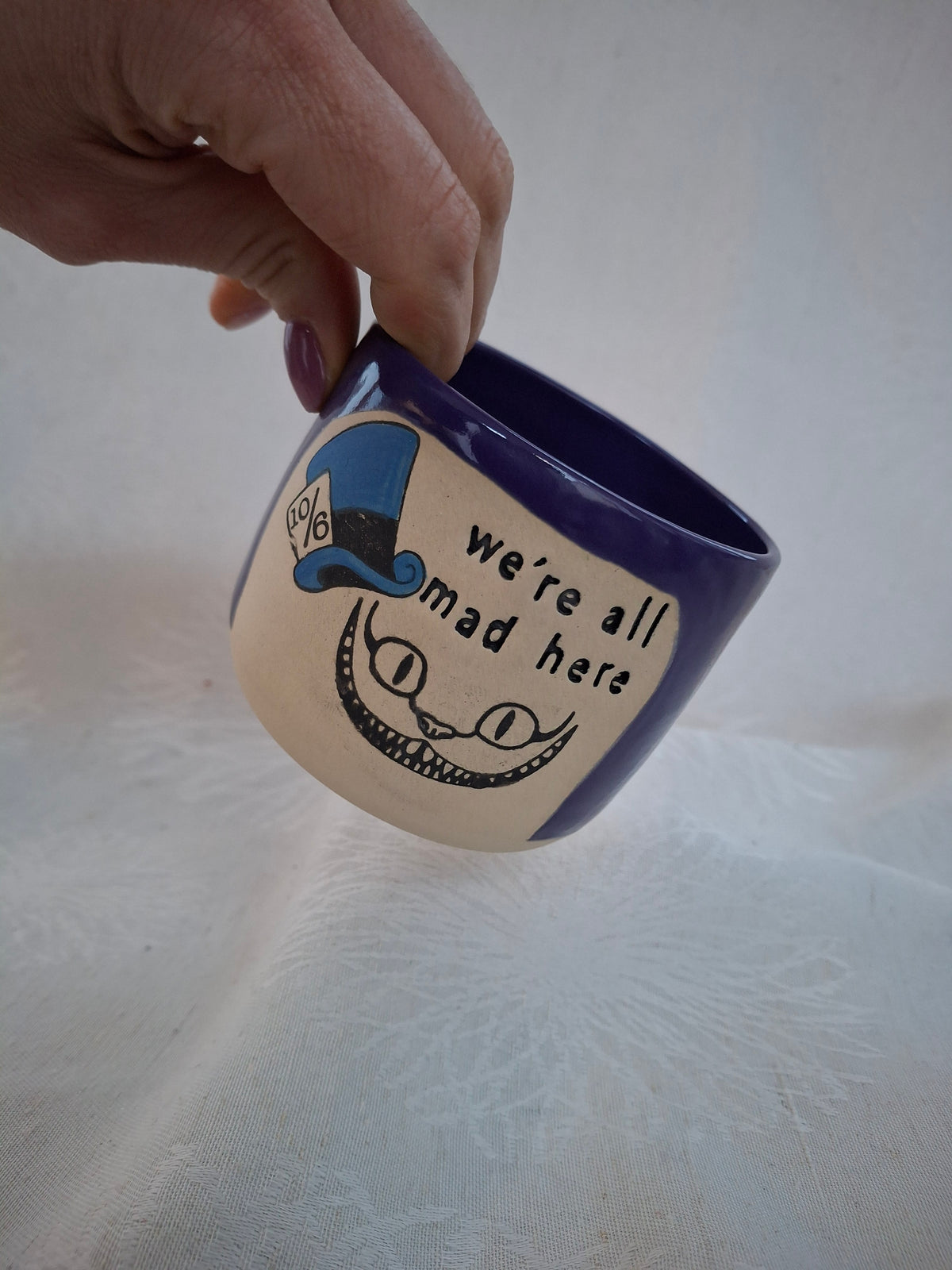 We're all Mad Here Alice in Wonderland Cup